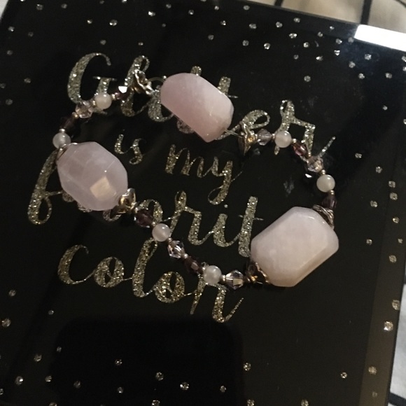 Rose Quartz Stretch bracelet - Picture 5 of 6